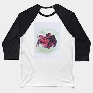 Bubbles, Betta Fish Baseball T-Shirt